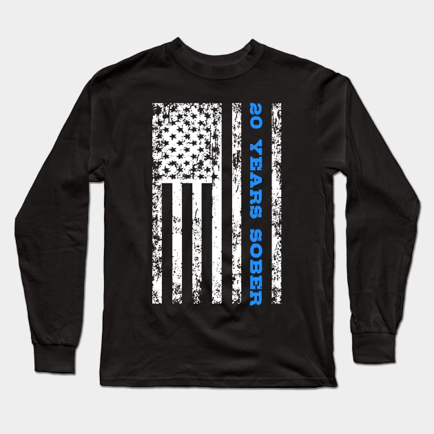 20 Year Sober Long Sleeve T-Shirt by mikevdv2001